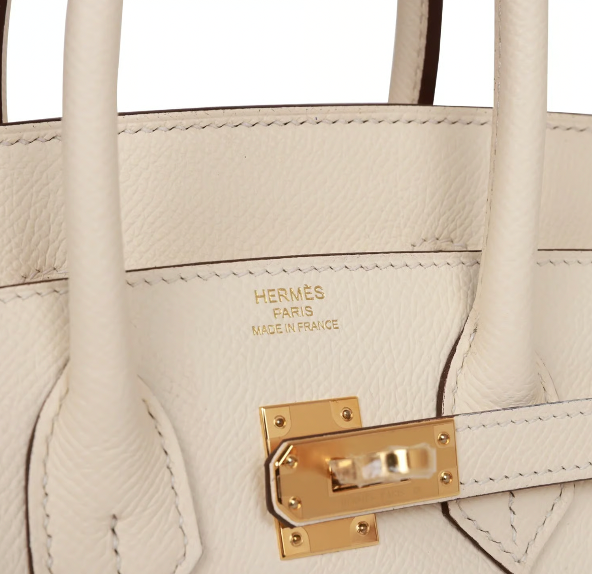 Hermès Epsom Sellier Nata Birkin 25 With Gold Hardware