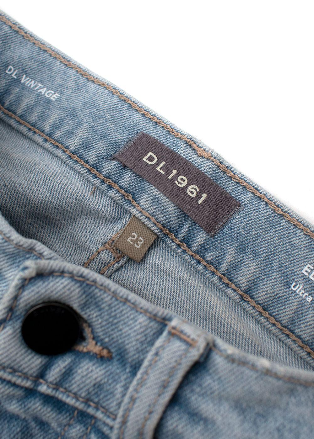Ella Light Blue High Rise Straight Leg Jeans