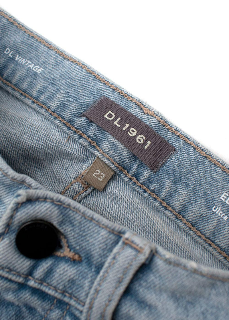 Ella Light Blue High Rise Straight Leg Jeans
