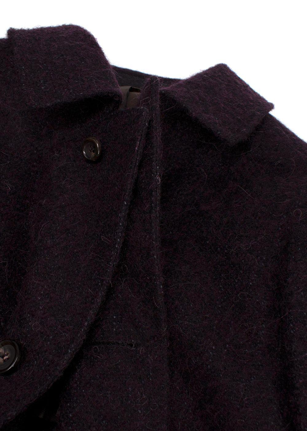 Canali Aubergine Kei Coat
