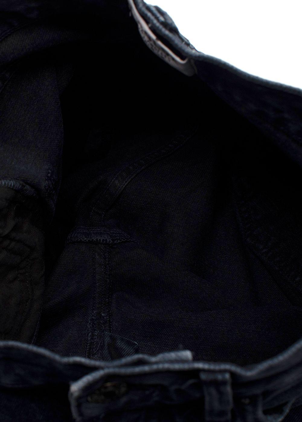 Agolde Black Straight Leg Denim Jeans