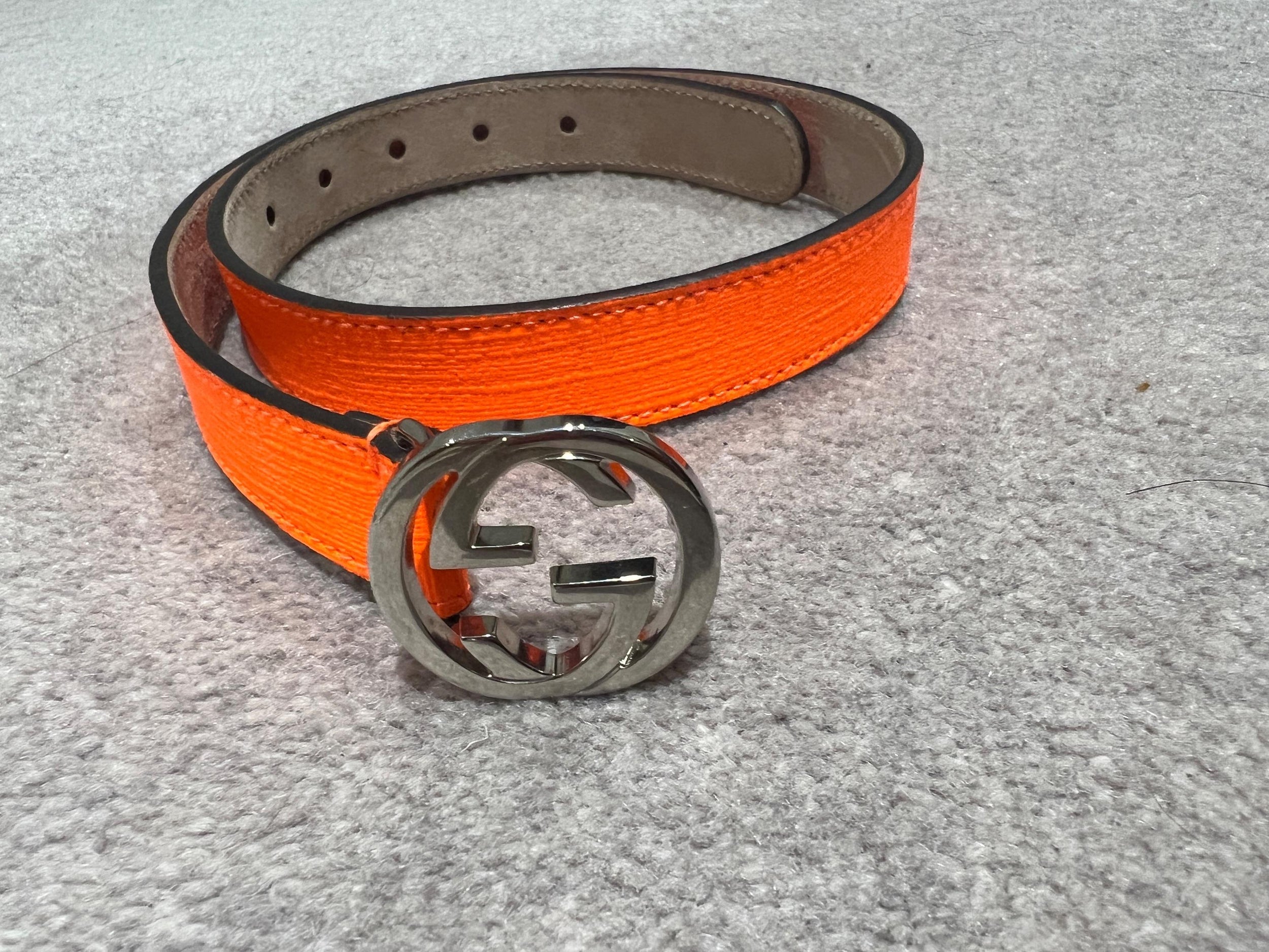 neon orange kids girls belt