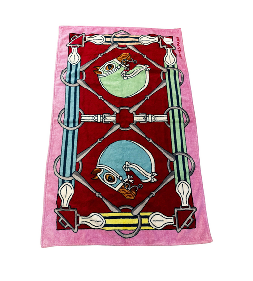 Hermes Horse Print Beach Towel