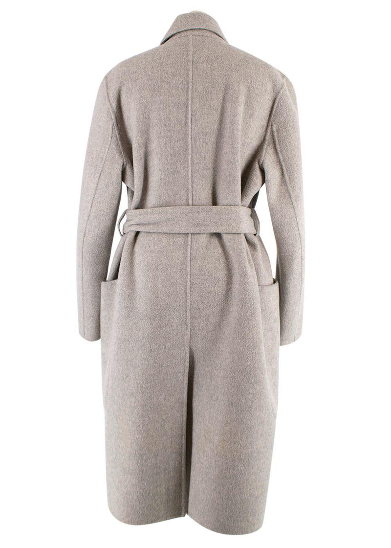 Acne Studios grey carise double face wool & cashmere coat