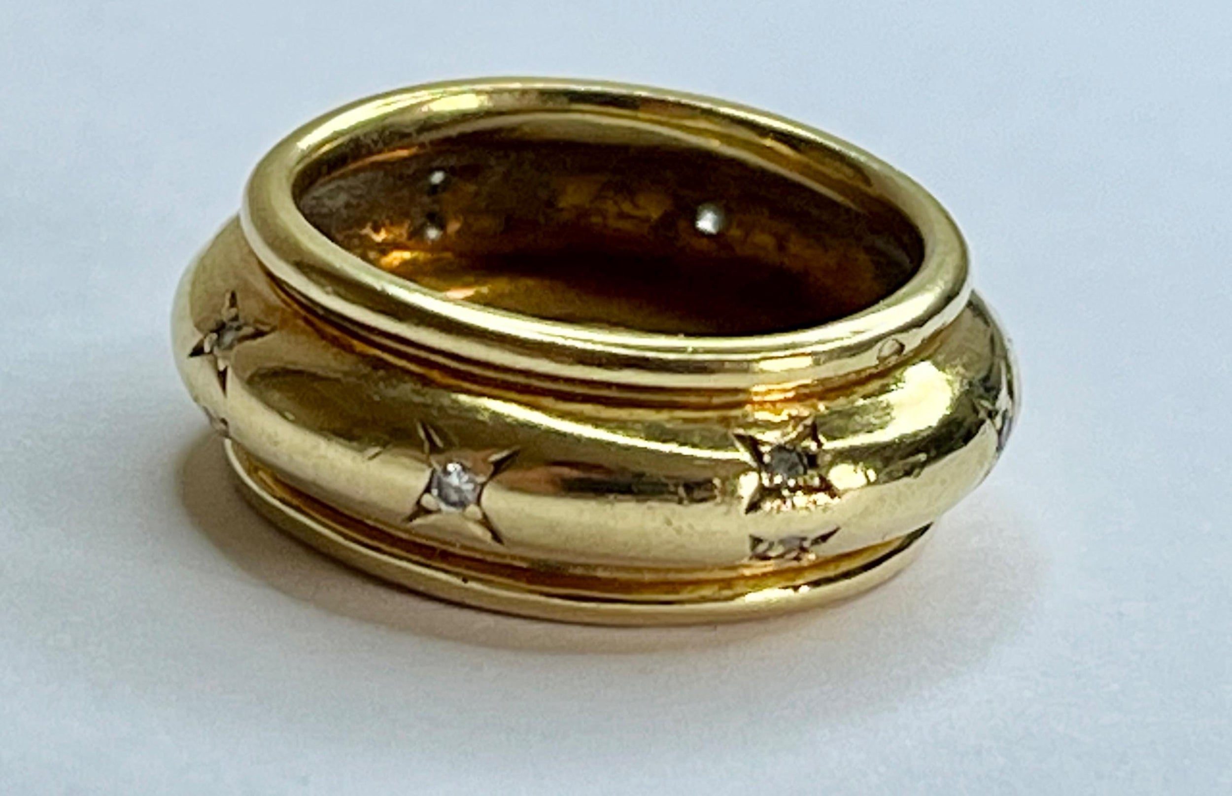 Chaumet 18ct Yellow Gold And Diamonds Eternity Band Size N