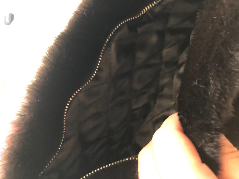 Bespoke Black Mink Fur Clutch