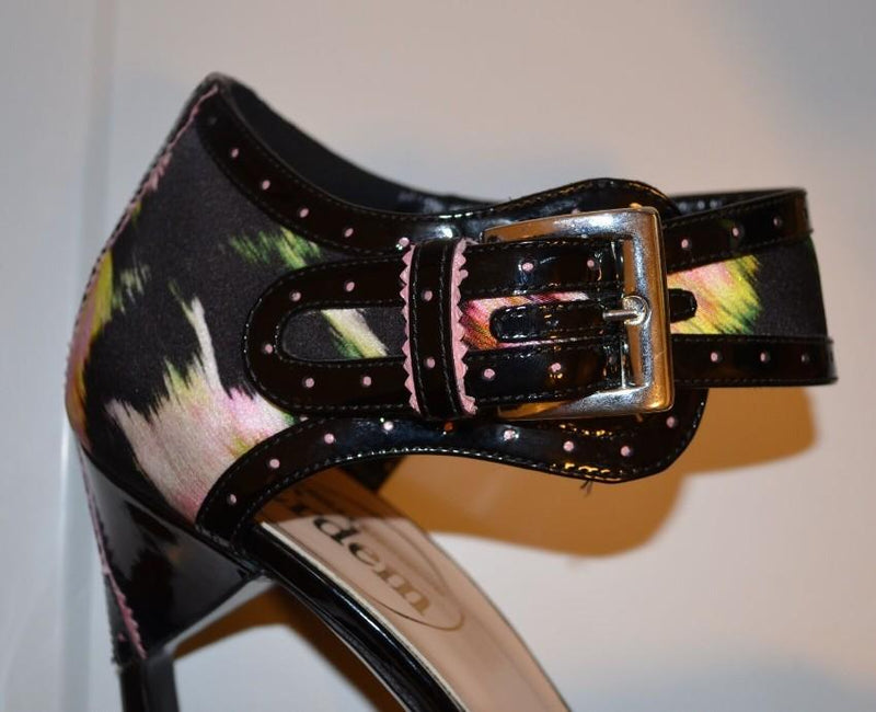 Nicholas Kirkwood Sating & Leather Painted Sandals