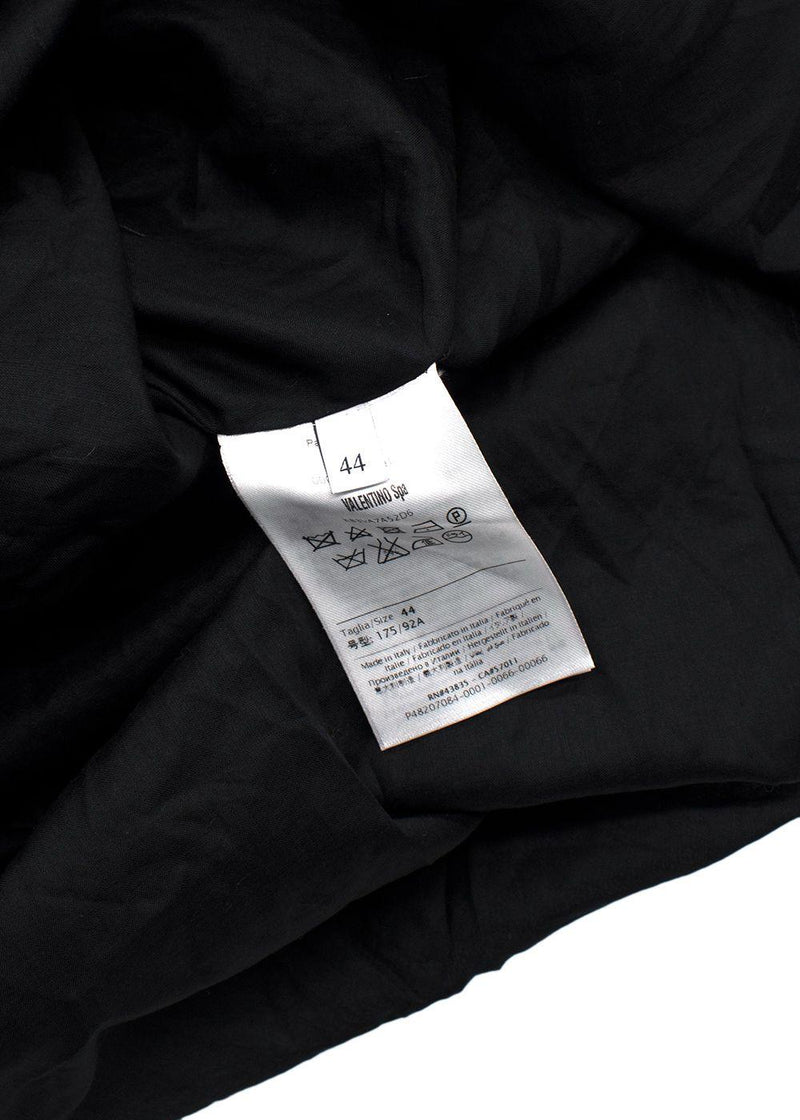 Valentino Black Broderie Anglaise Maxi Dress