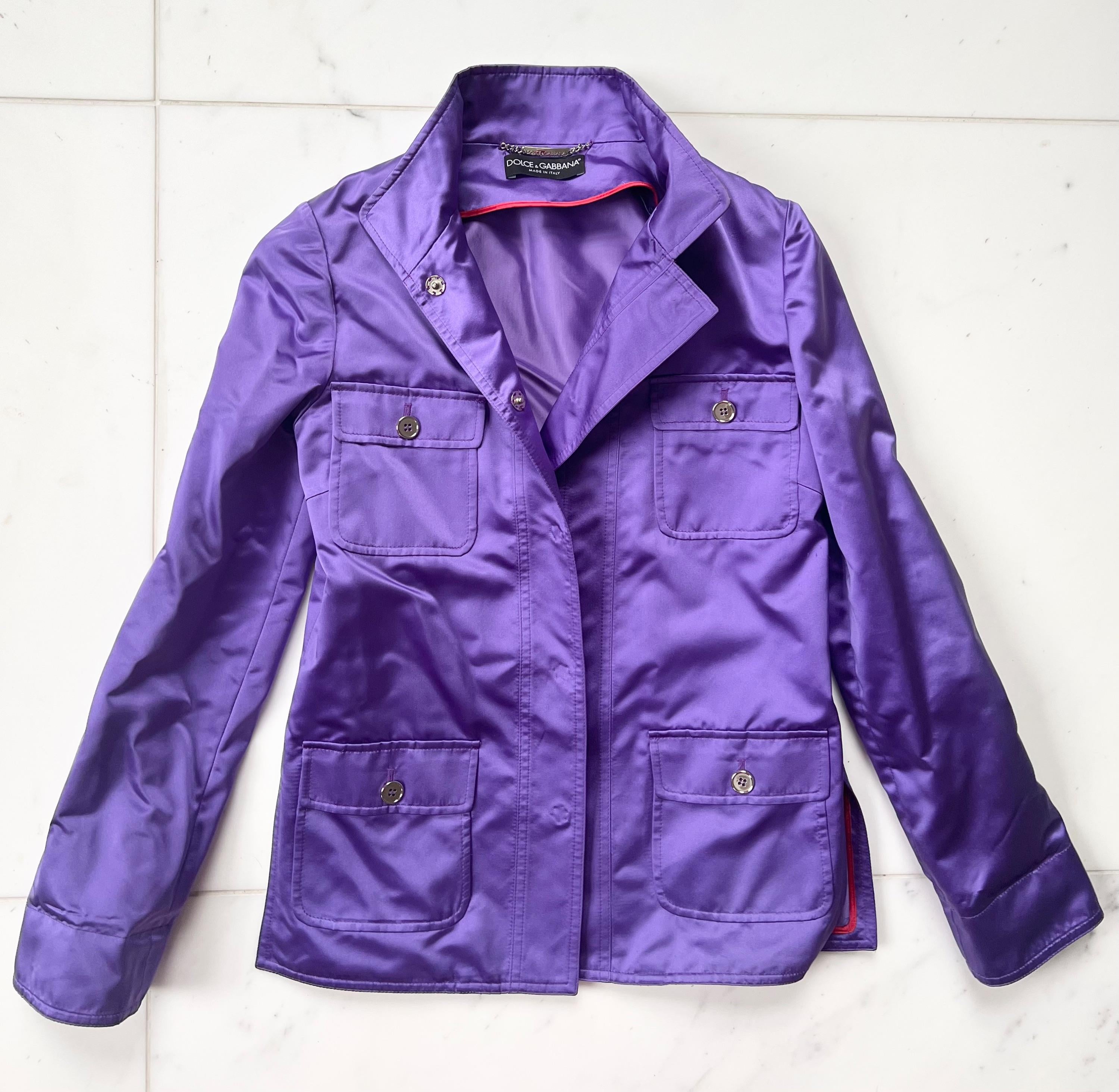 Purple Silk Jacket