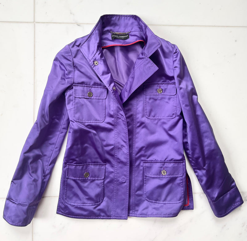 Purple Silk Jacket