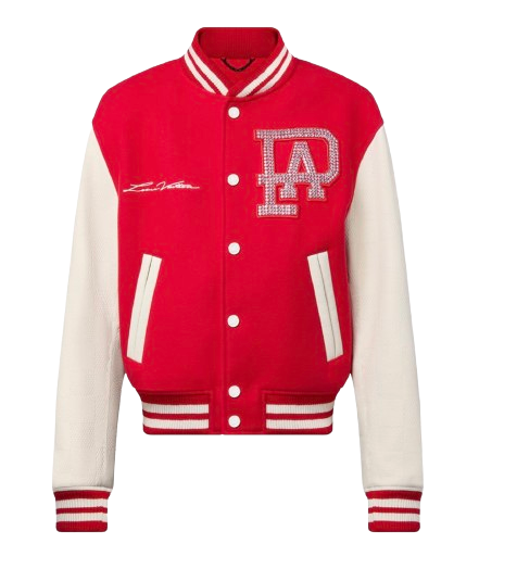 Louis Vuitton Red Lovers Varsity Jacket