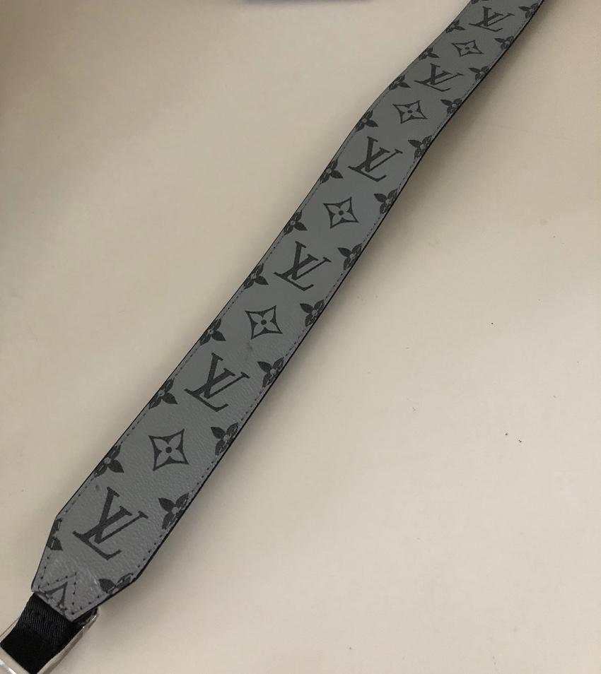Louis Vuitton Silver & Black Keepall Shoulder Strap