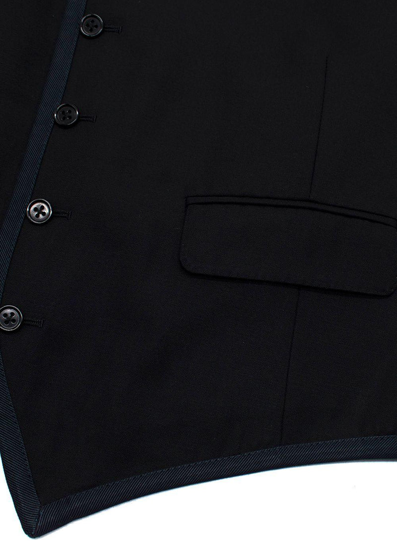 Hermès Black Button Front Waistcoat