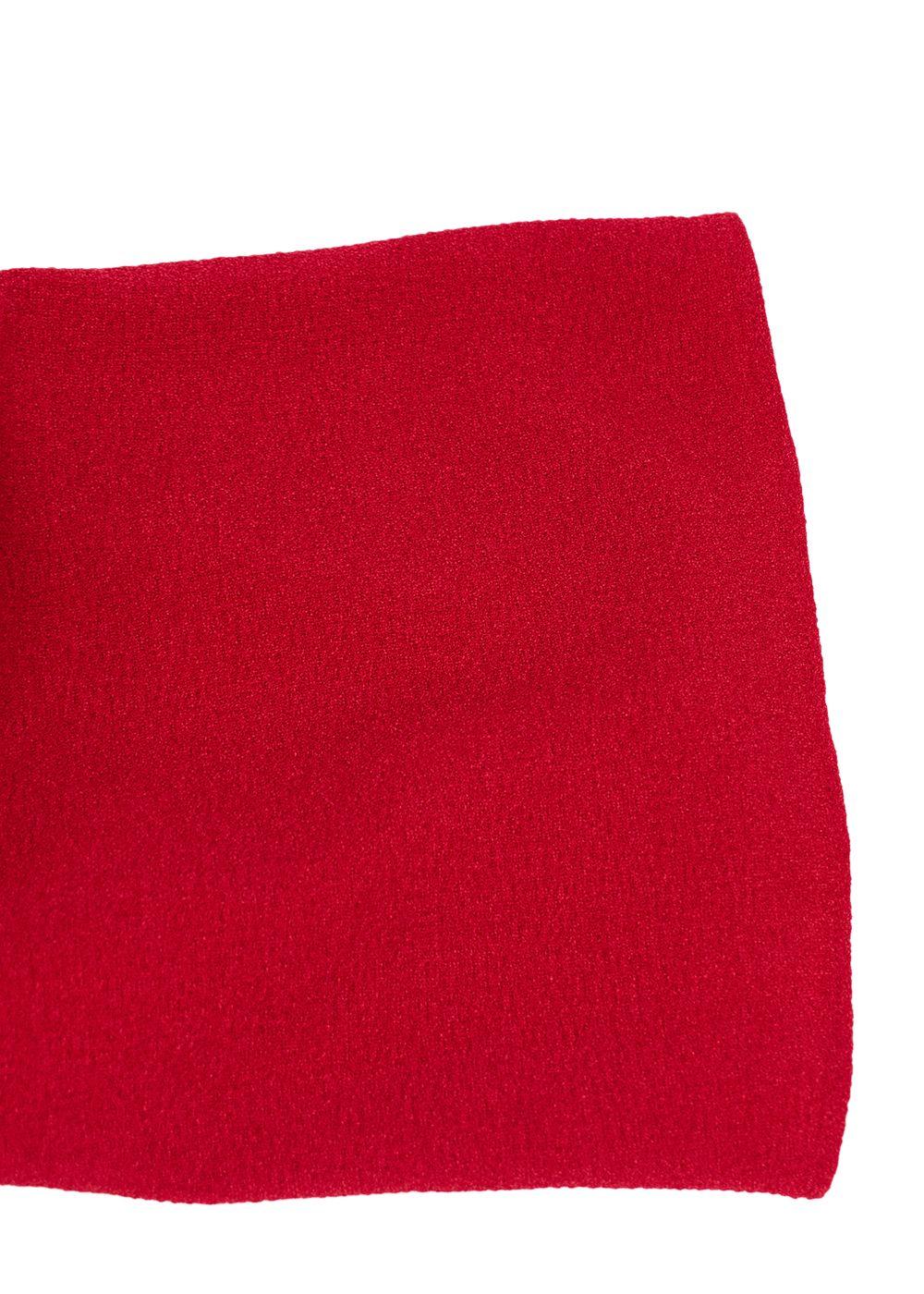 Ellery Red Crepe Wrap-tie Blouse & Fluted Skirt