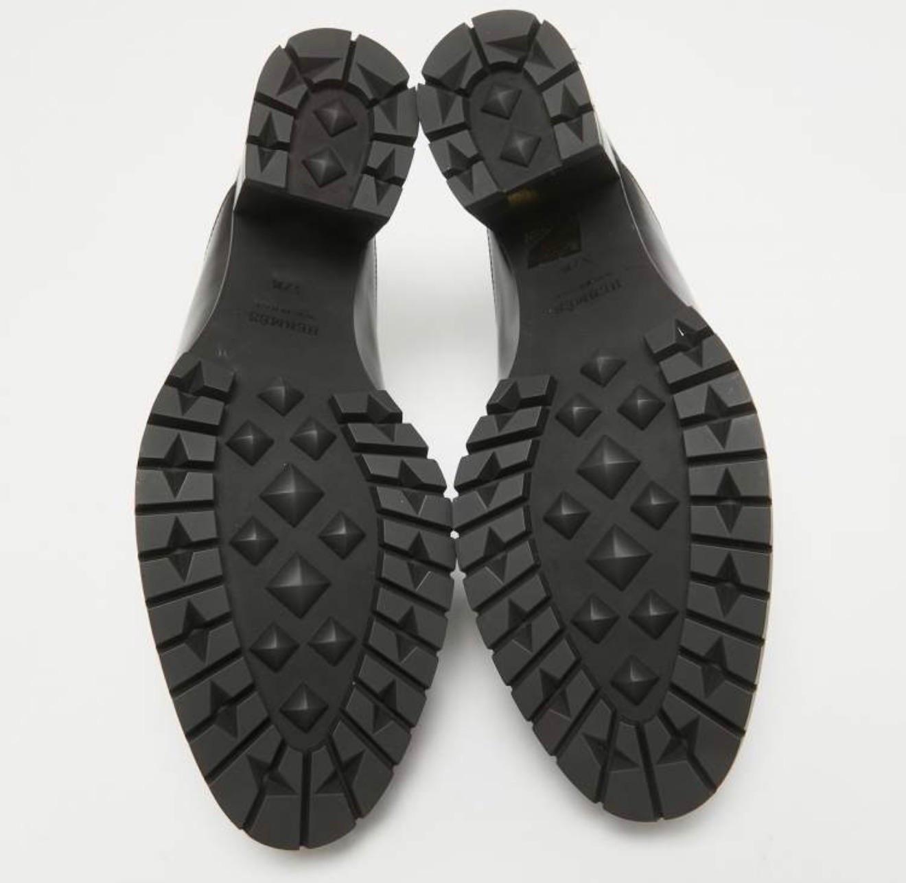 Hermes Black Constance Mules