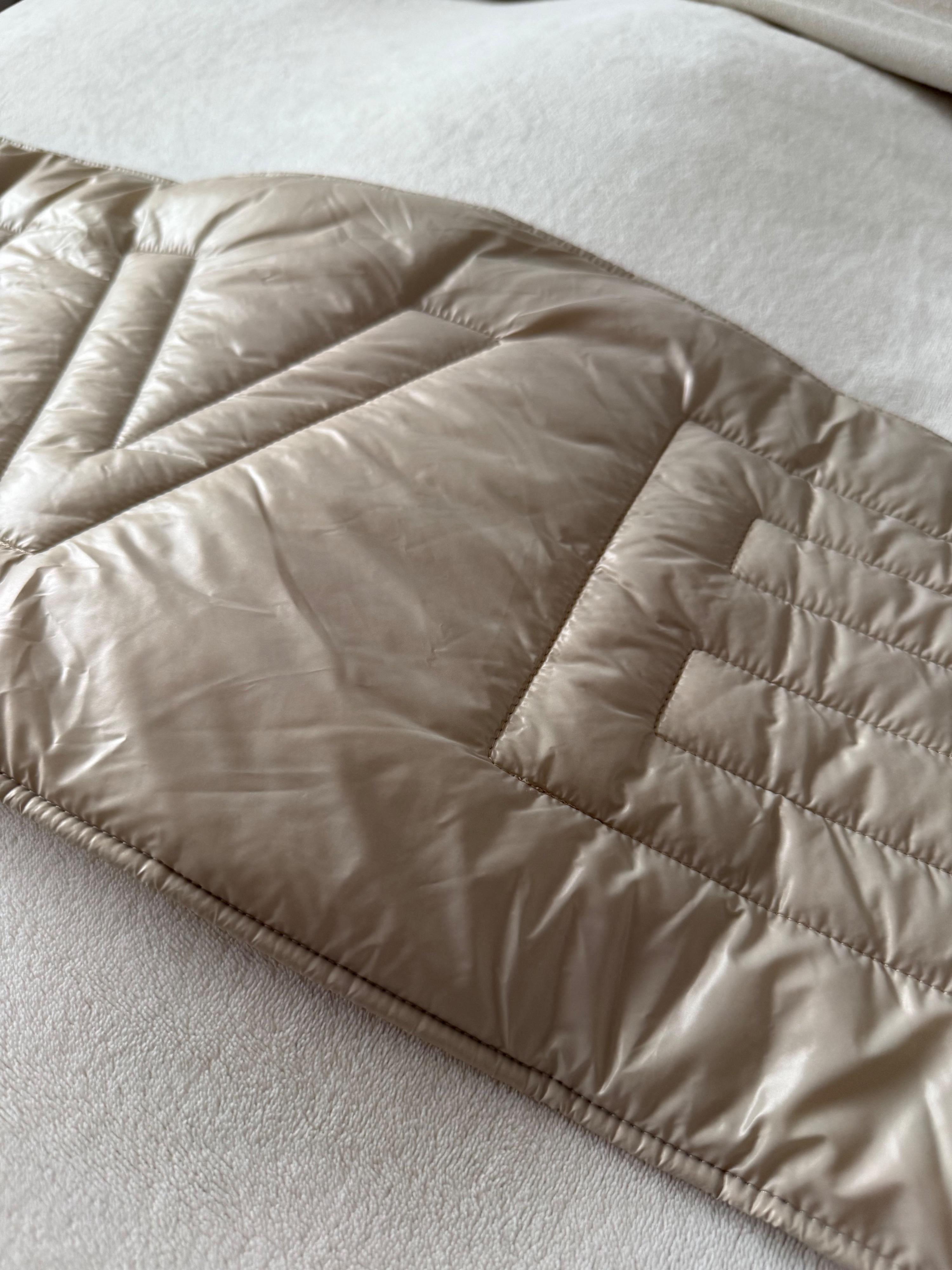 Cream Puffer Scarf