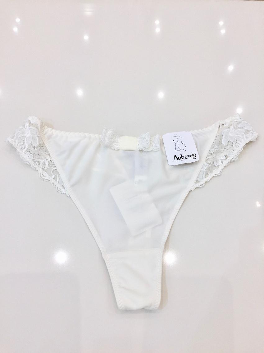 Aubade Ivory Leavers Lace Underwired Bra & Tanga Set