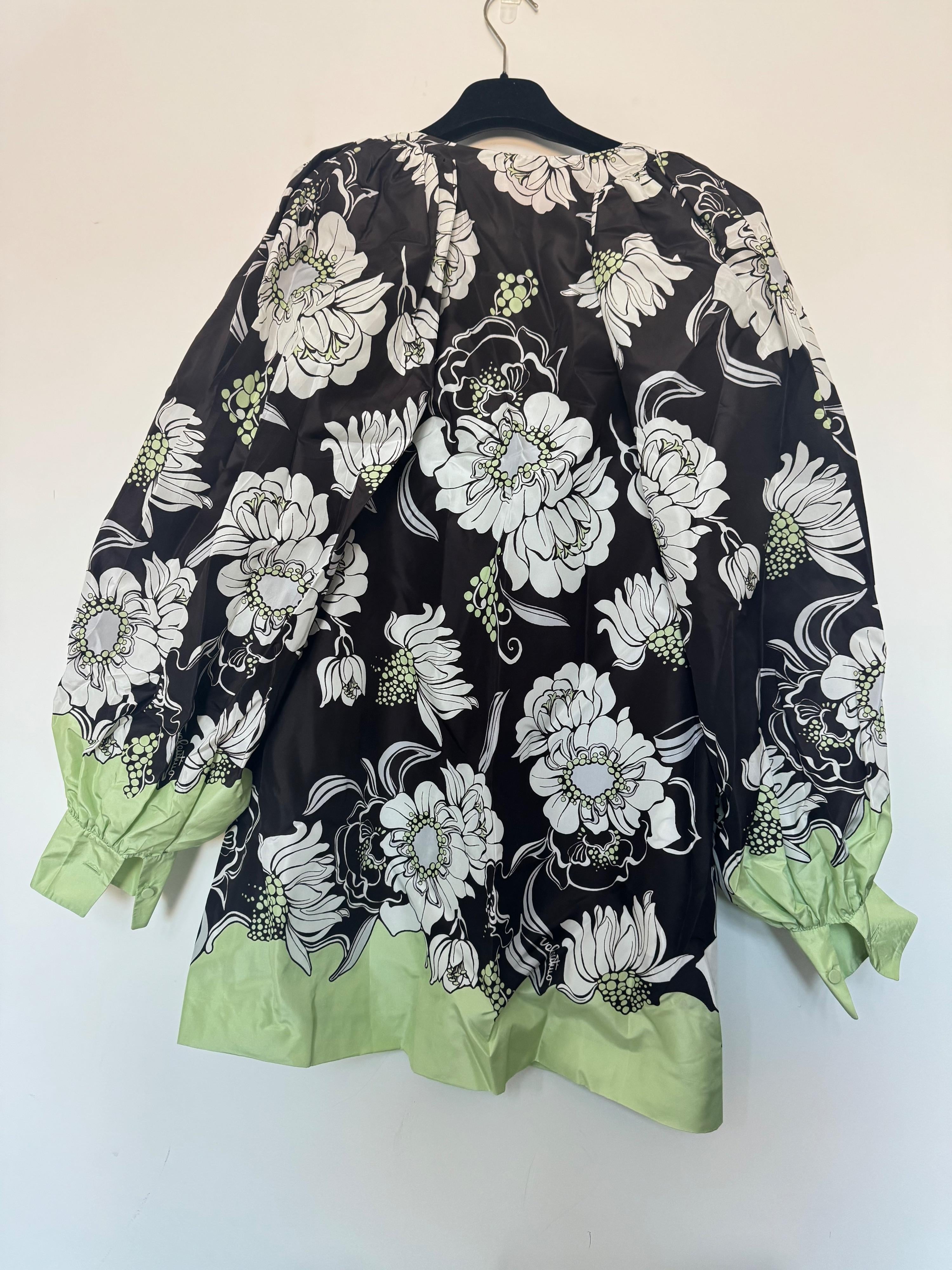 Valentino Floral Print Silk Mini Dress