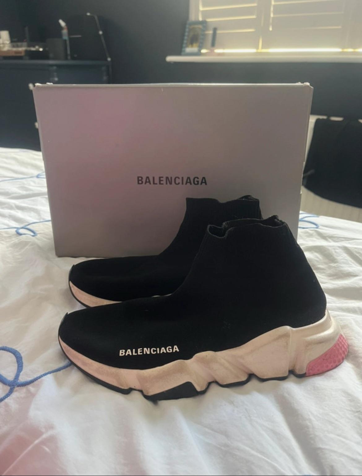 Black Speed Sock Trainers