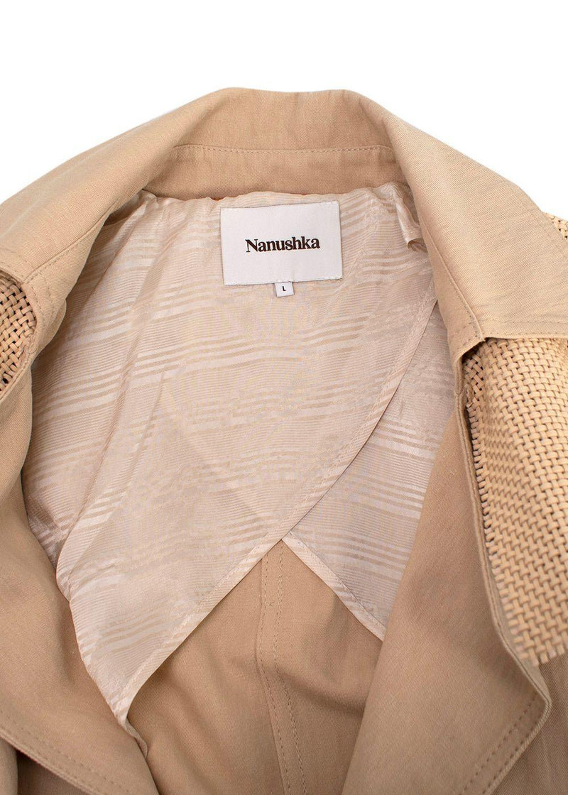 Nanushka Sand Alex Trench Coat
