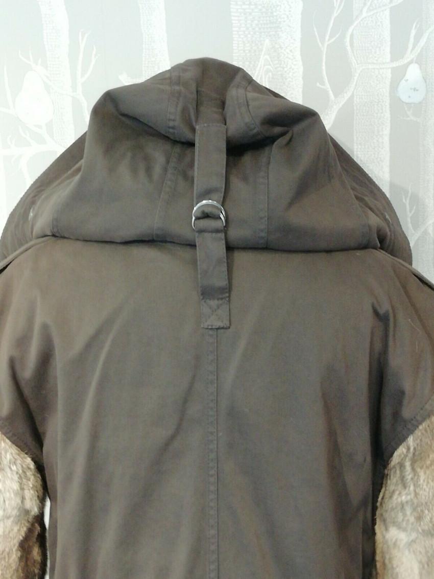 3.1 Phillip Lim Brown Parka With Rabbit Fur