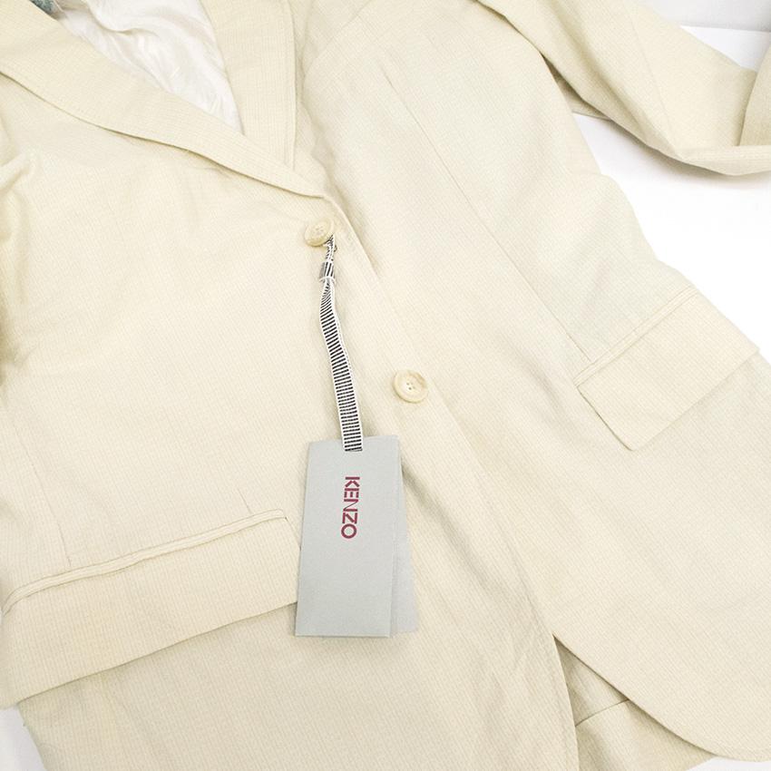 Kenzo Cotton-Silk Beige Jacket
