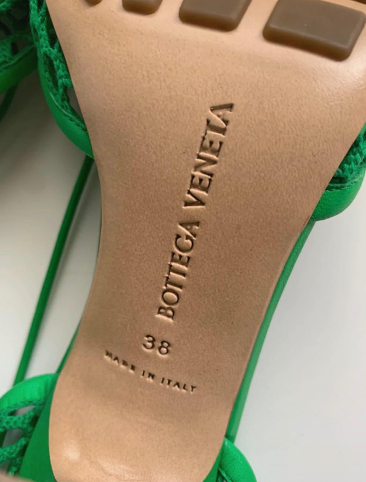 Parrot Green Mesh Sandals
