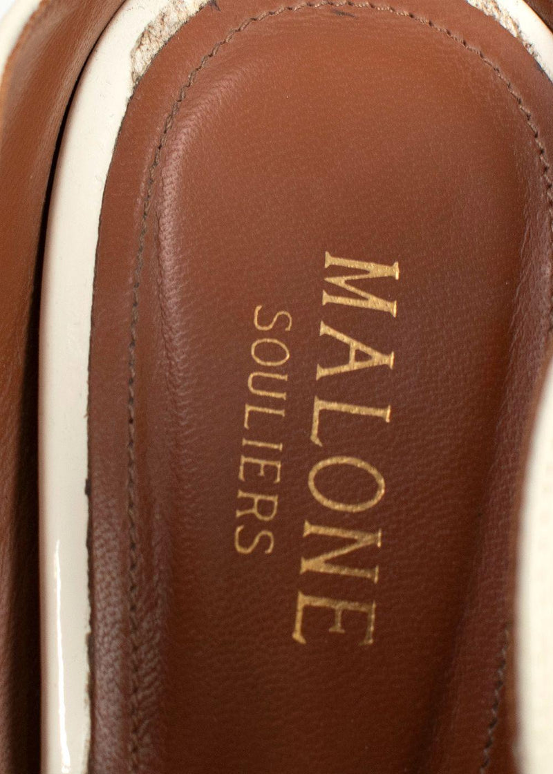 Malone Souliers Cream Maureen Stiletto Mules