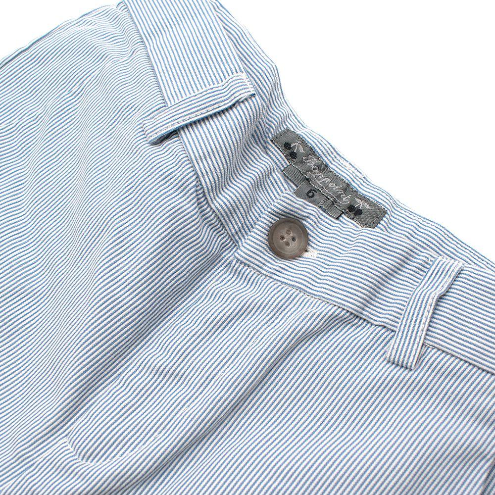 Kids 6Y Blue Striped Trousers