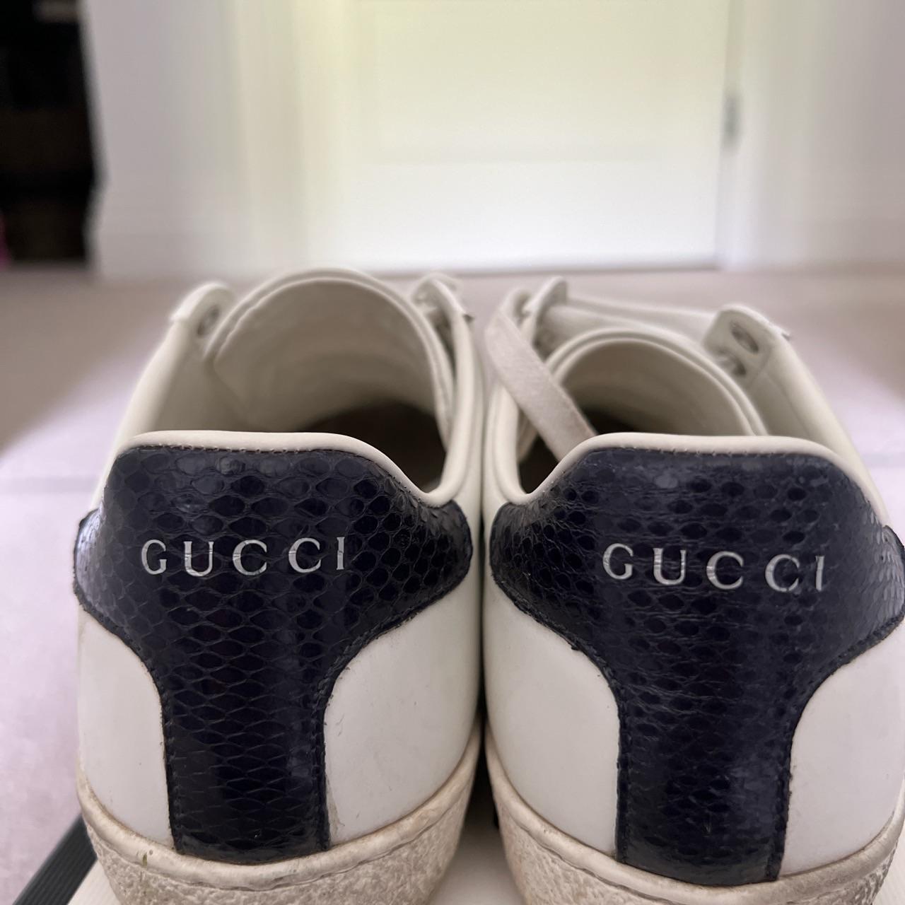 White leather Ace trainers