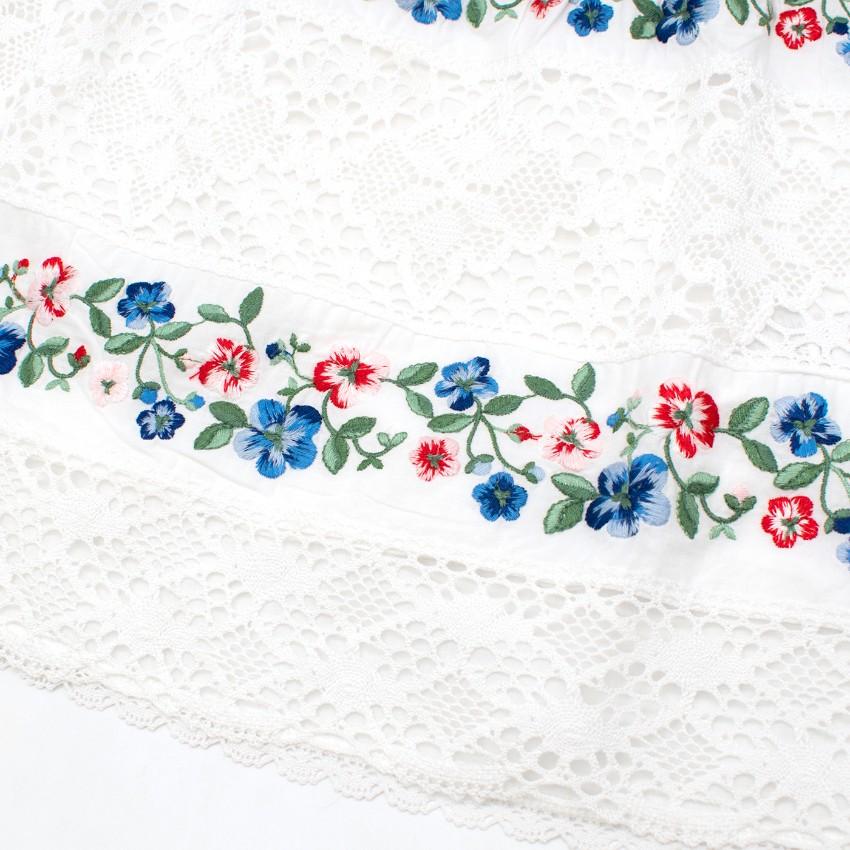 Ermanno Scervino Junior 6-years Lace and Floral Top