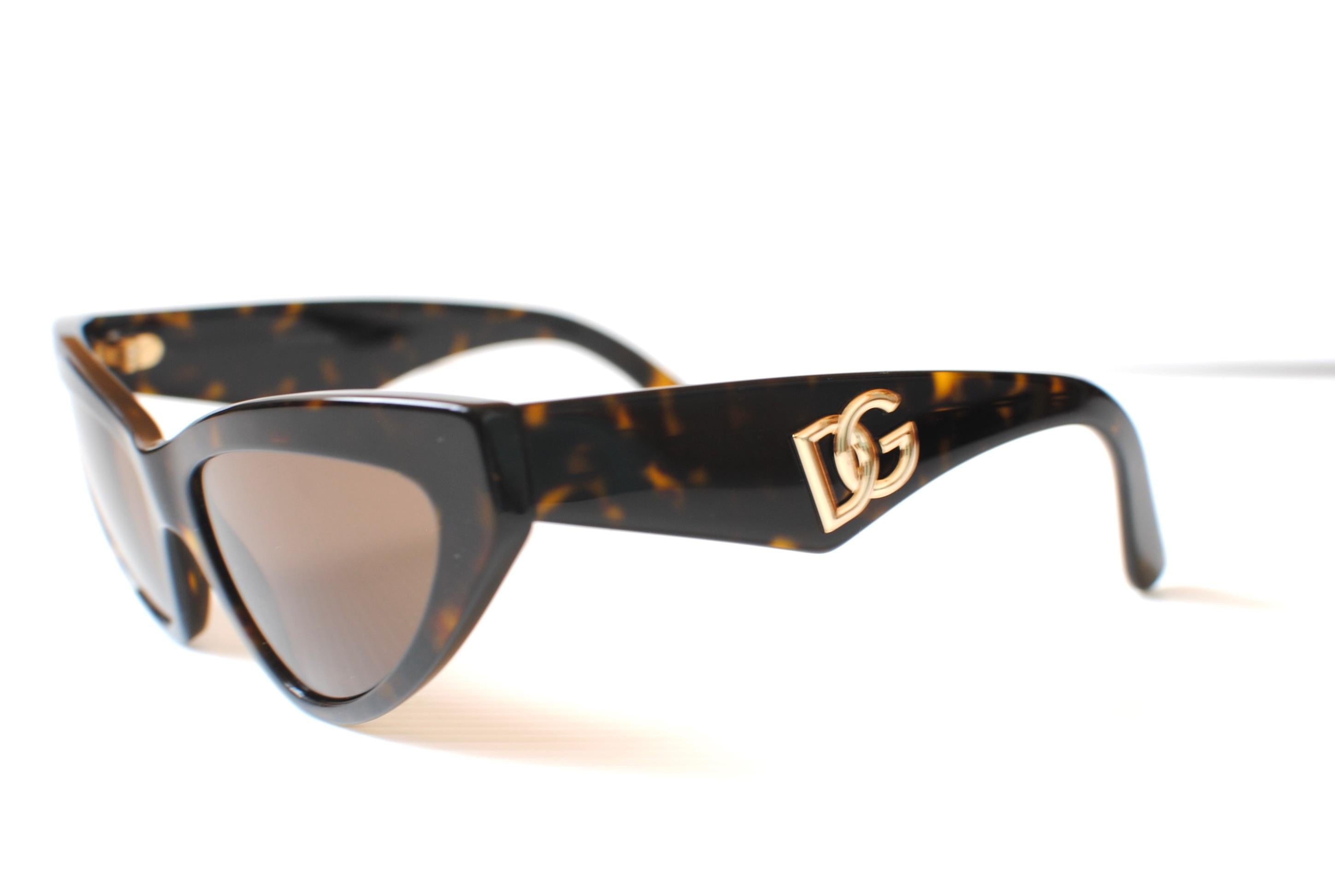 Dolce & Gabbana Tortoiseshell Cat Eye Sunglasses