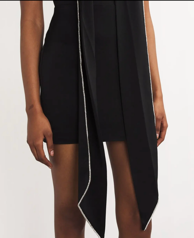 Alex Perry Embellished Scarf Mini Dress