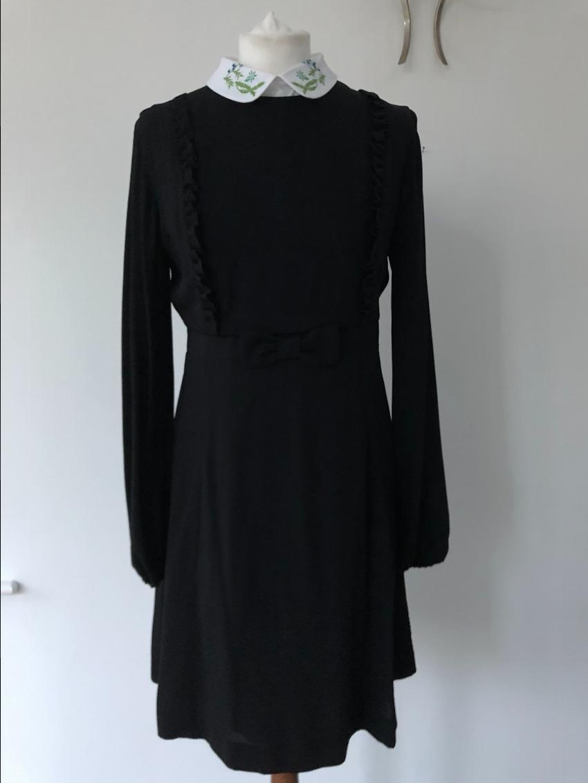 Vivetta Filigrana ruffle mini dress with collar