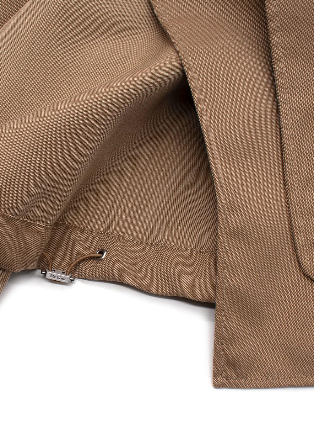 Weekend MaxMara Beige Cropped Trench Coat