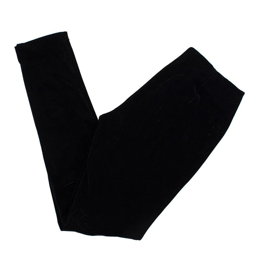 Sachin & Babi black velvet skinny trousers