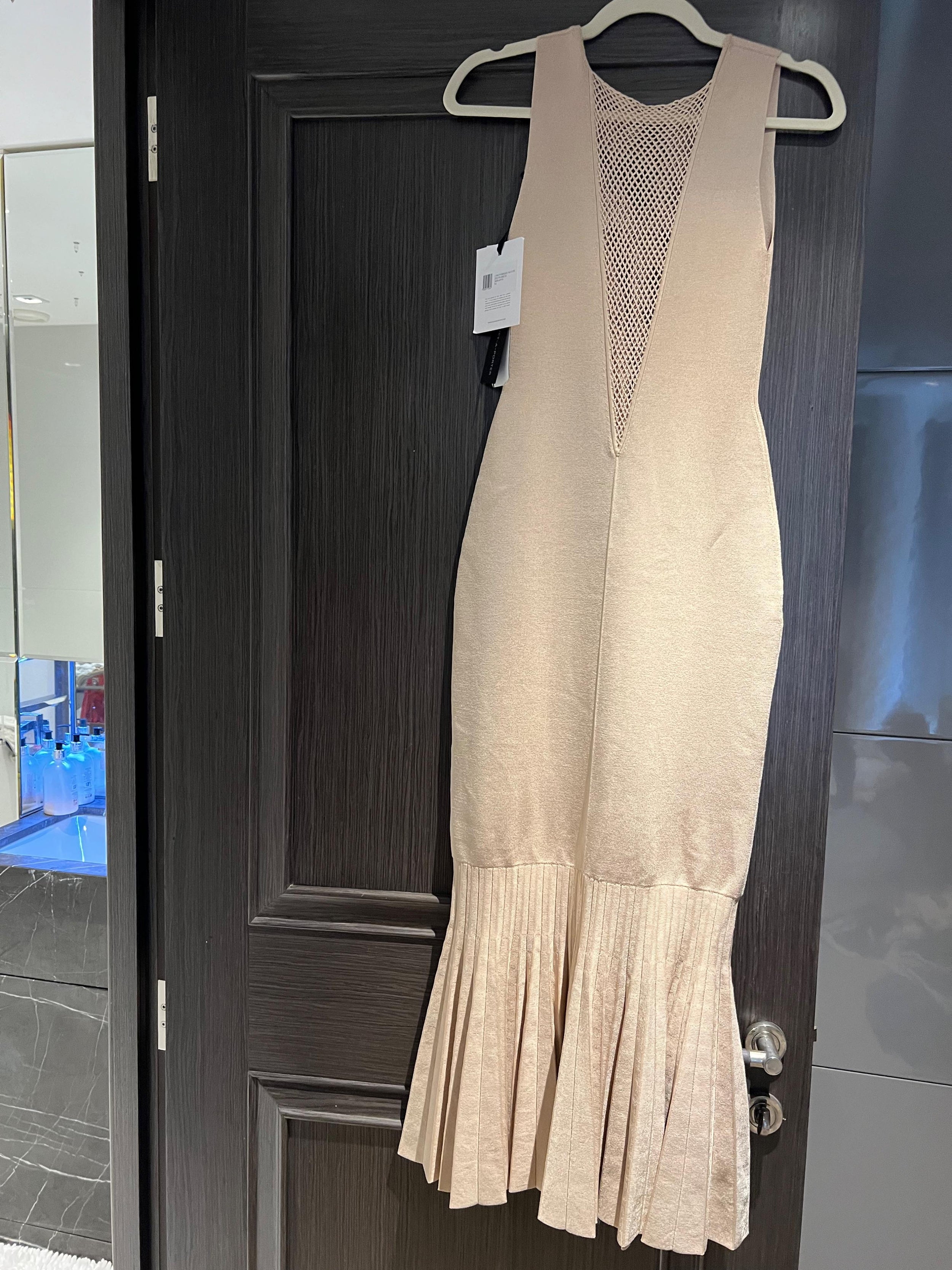 Galvan Beige Arato Knit Dress
