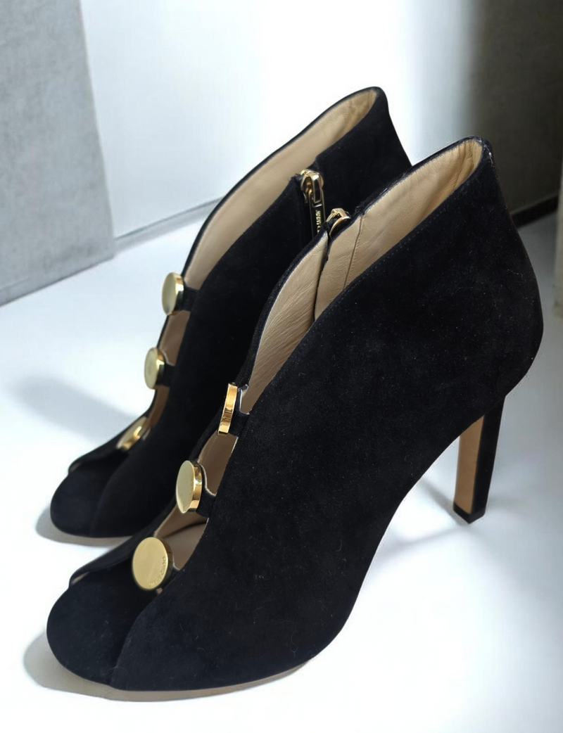 Jimmy Choo Black Suede Lorna Booties