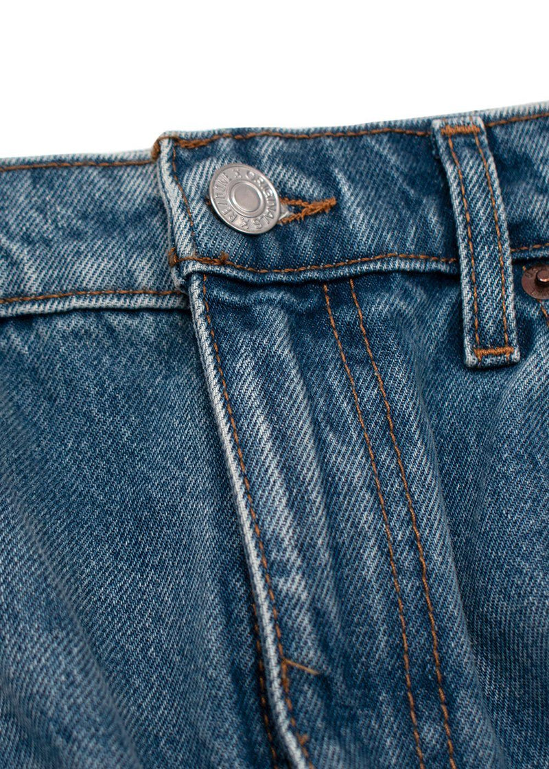 Re/Done Daring Indigo Straight Leg Jeans