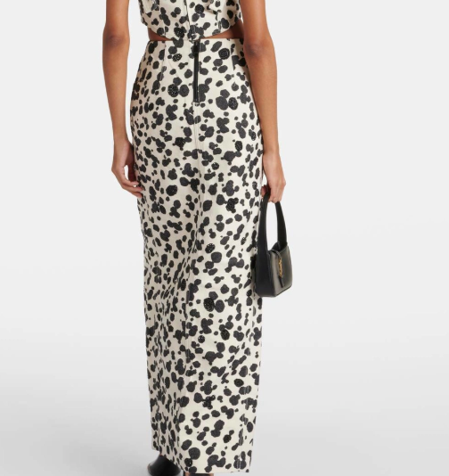 Area Dalmatian Denim Skirt