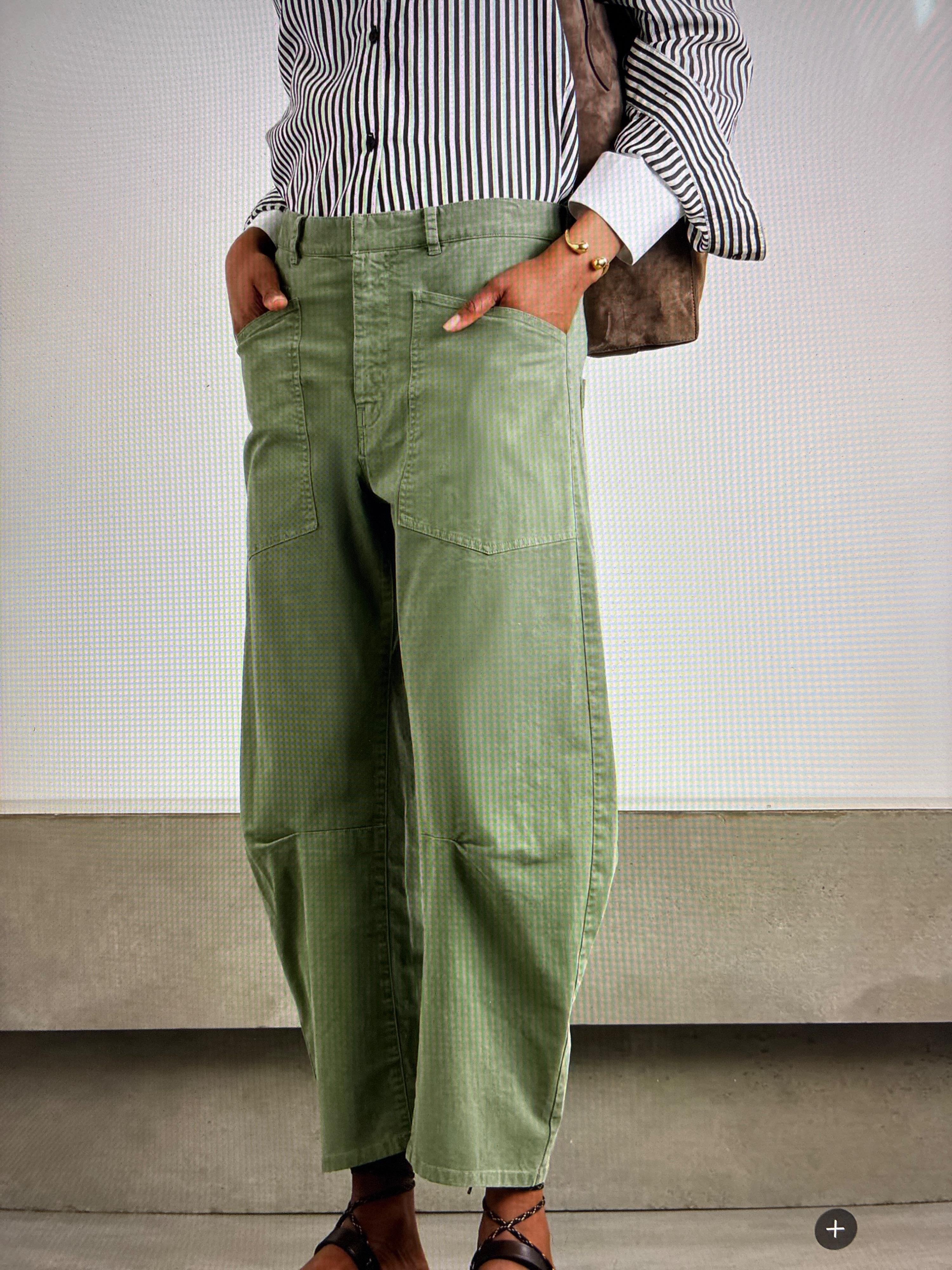 Curved Barrel Leg Classic Shon Pants