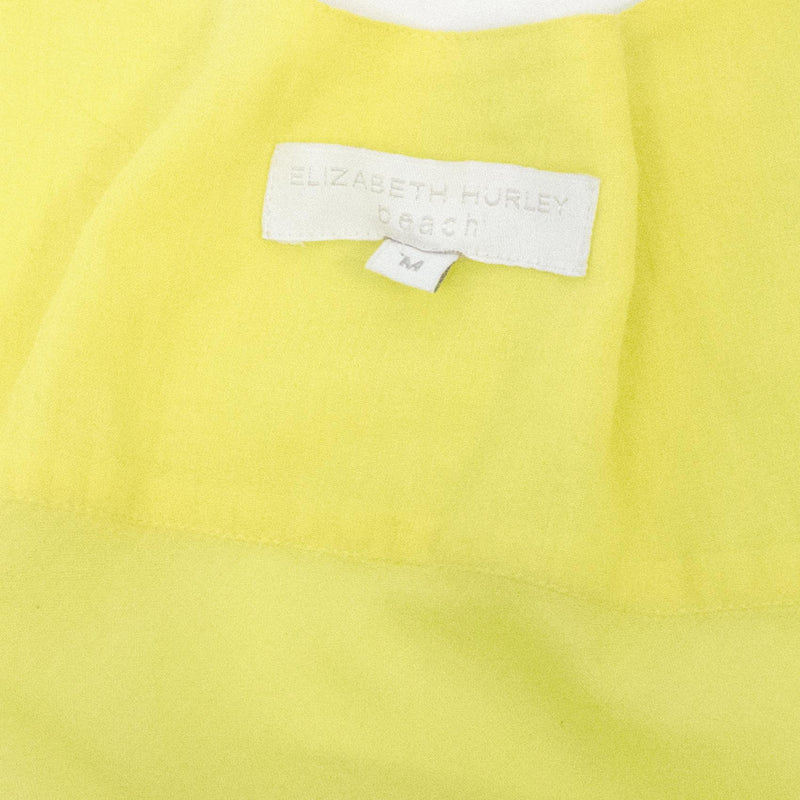 Elizabeth Hurley Yellow Beach Dress