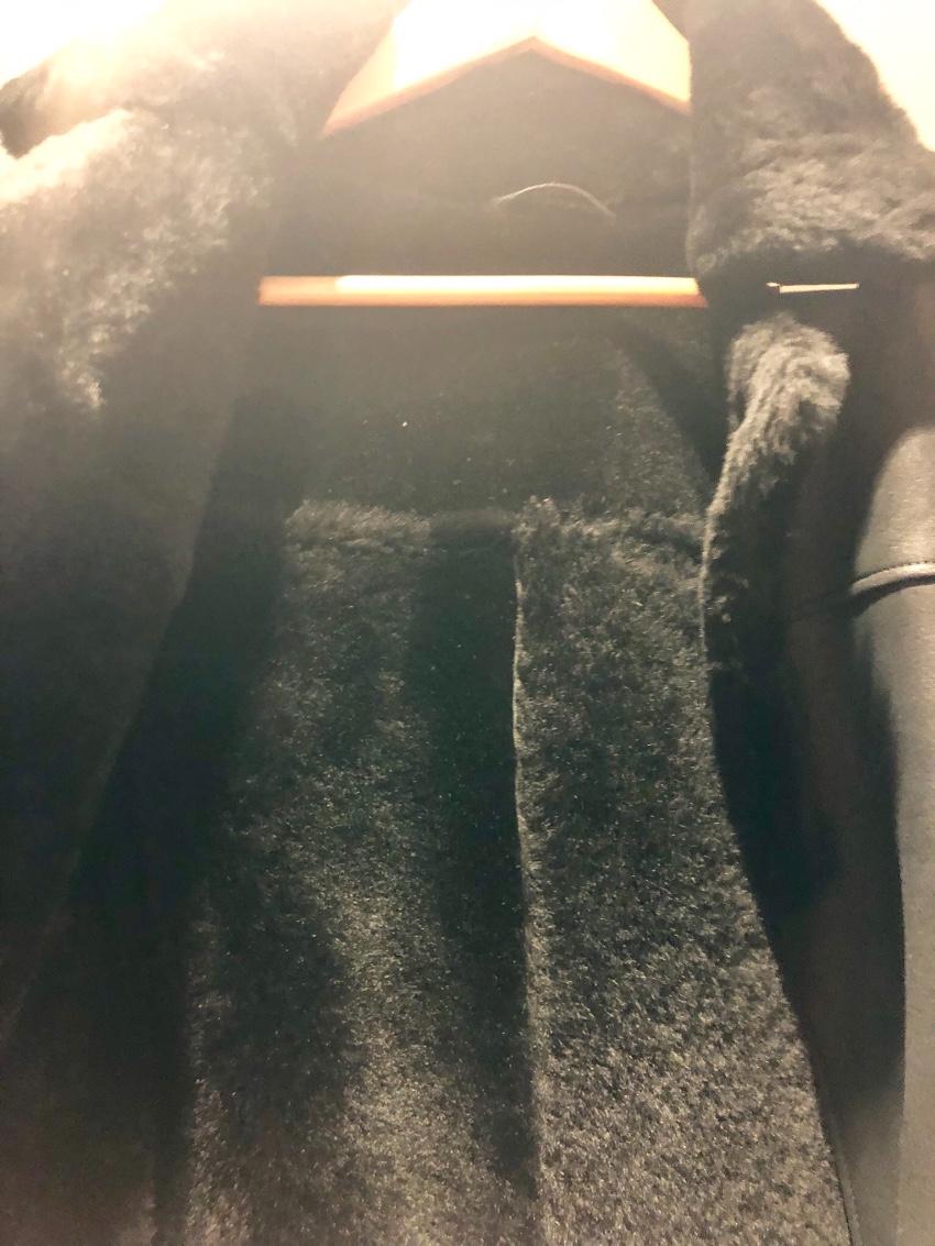 Bespoke shearling black jacket
