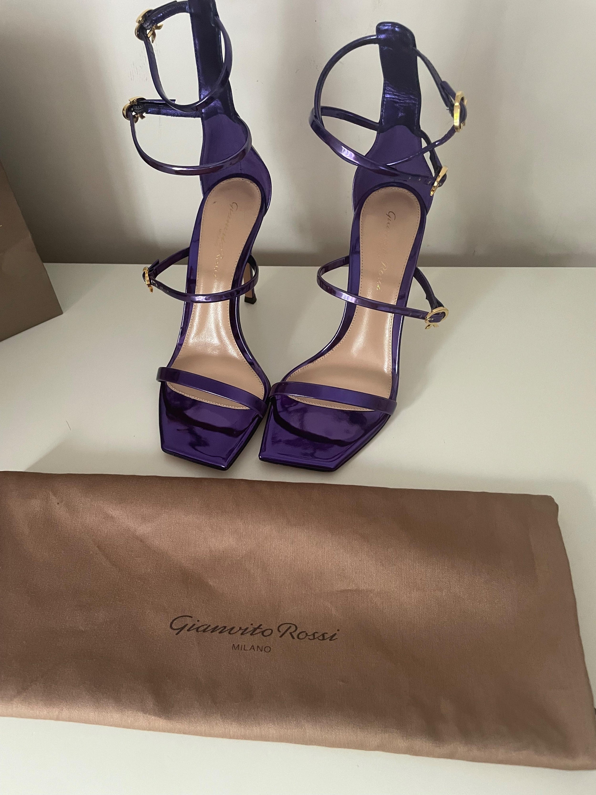 Purple Ribbon Uptown Sandals