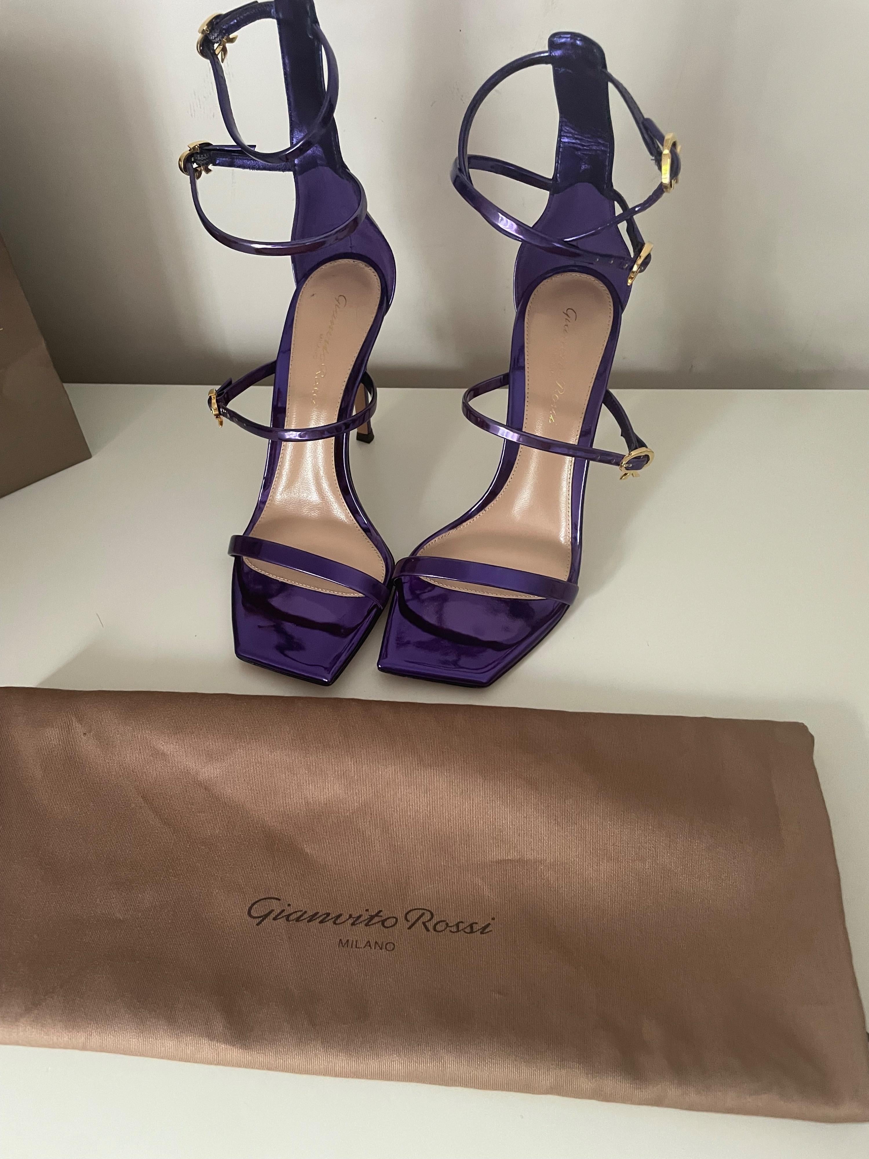 Purple Ribbon Uptown Sandals
