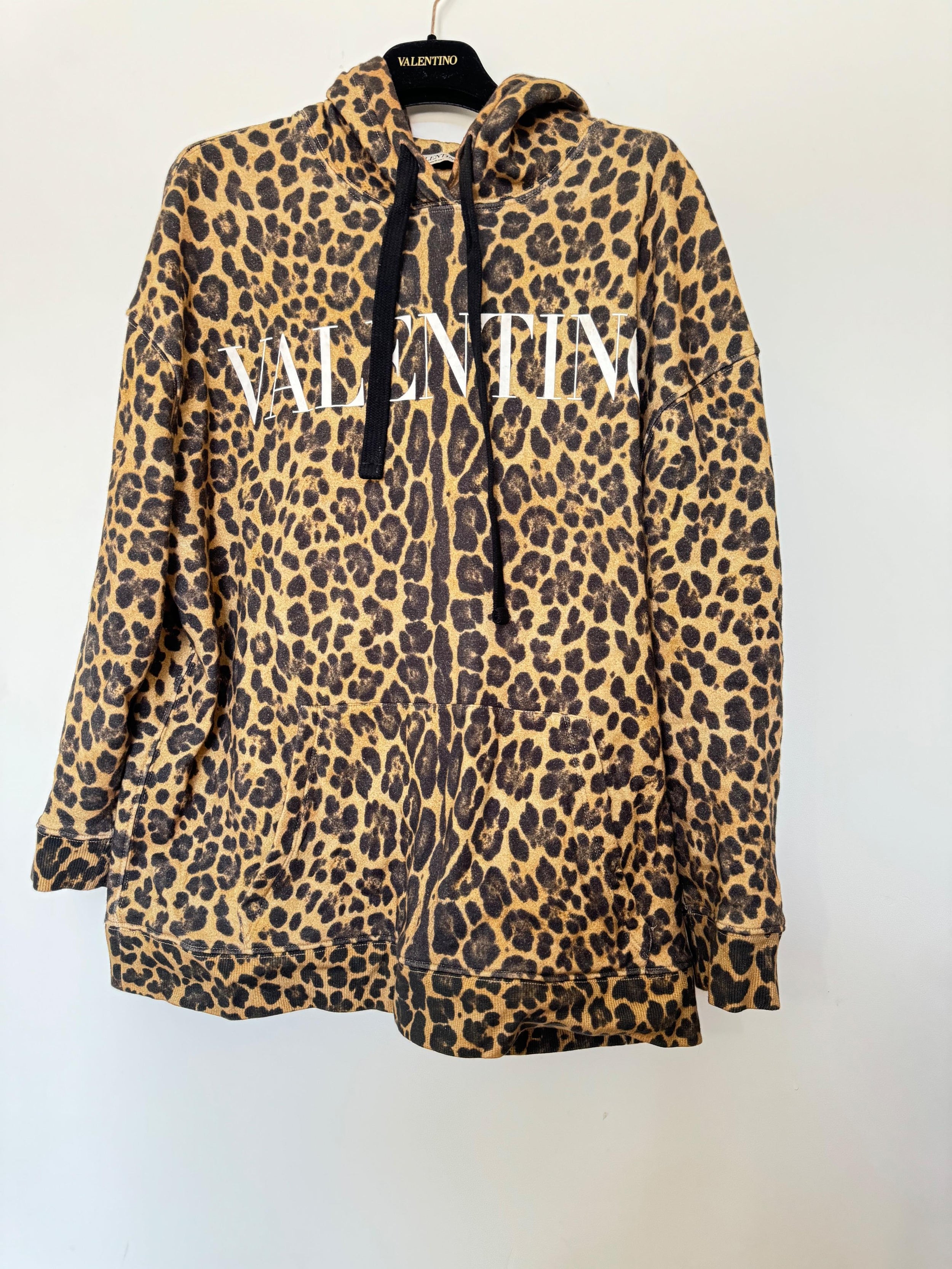 Oversized Leopard Print Hoodie