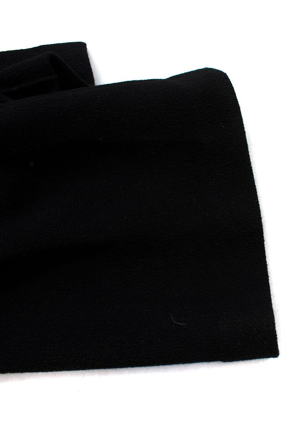 Black Wool Tailored Trousers