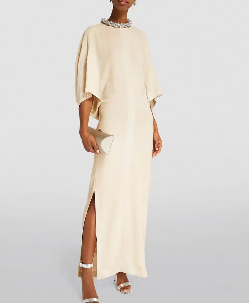 Stella McCartney Embellished Falabella Maxi Dress