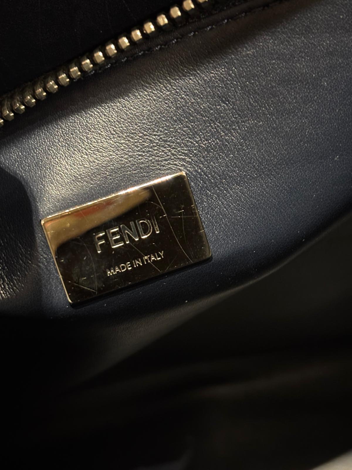 Fendi Grey Peekaboo Tote