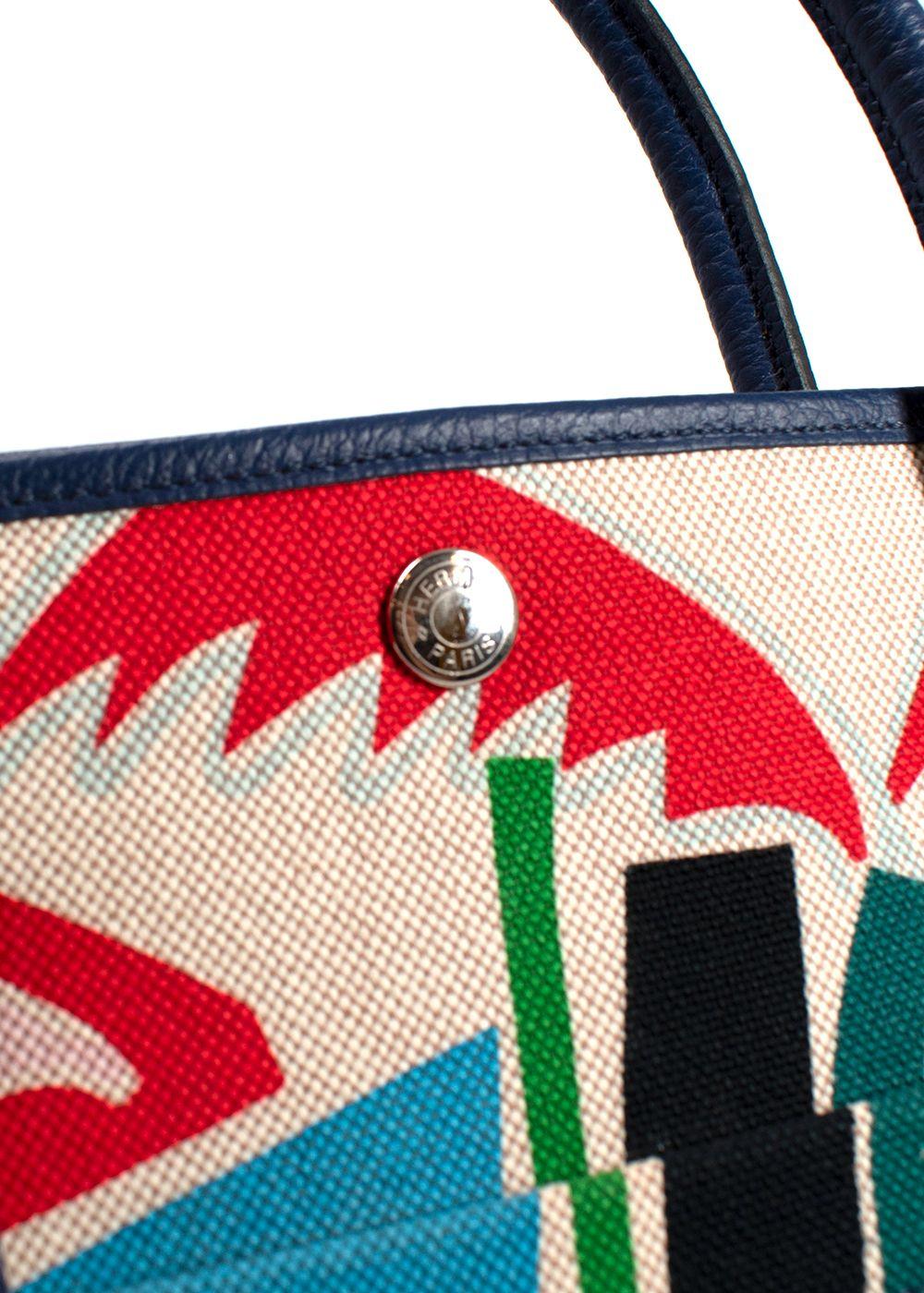 Hermes Sea Surf Garden Party Tote Bag